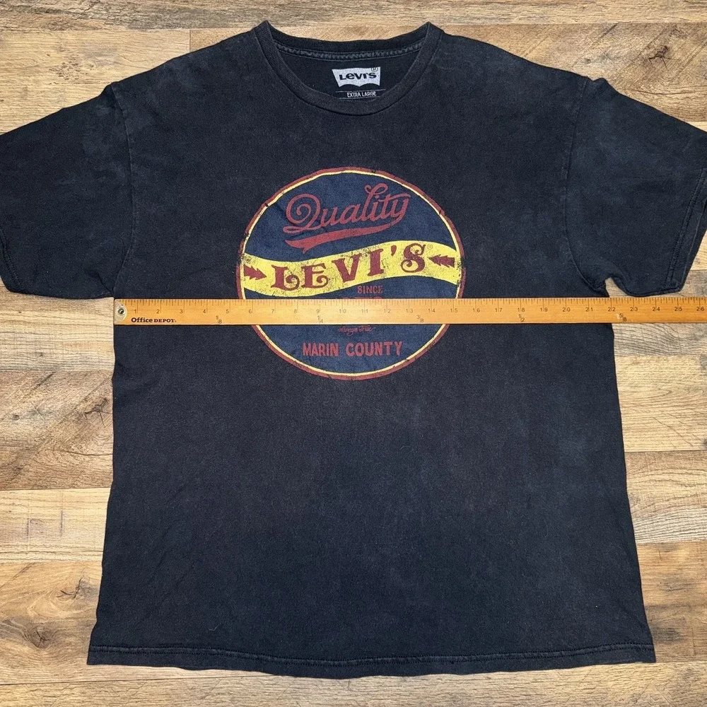 Levi's Quality 1873 Men's Black T-Shirt Size XL